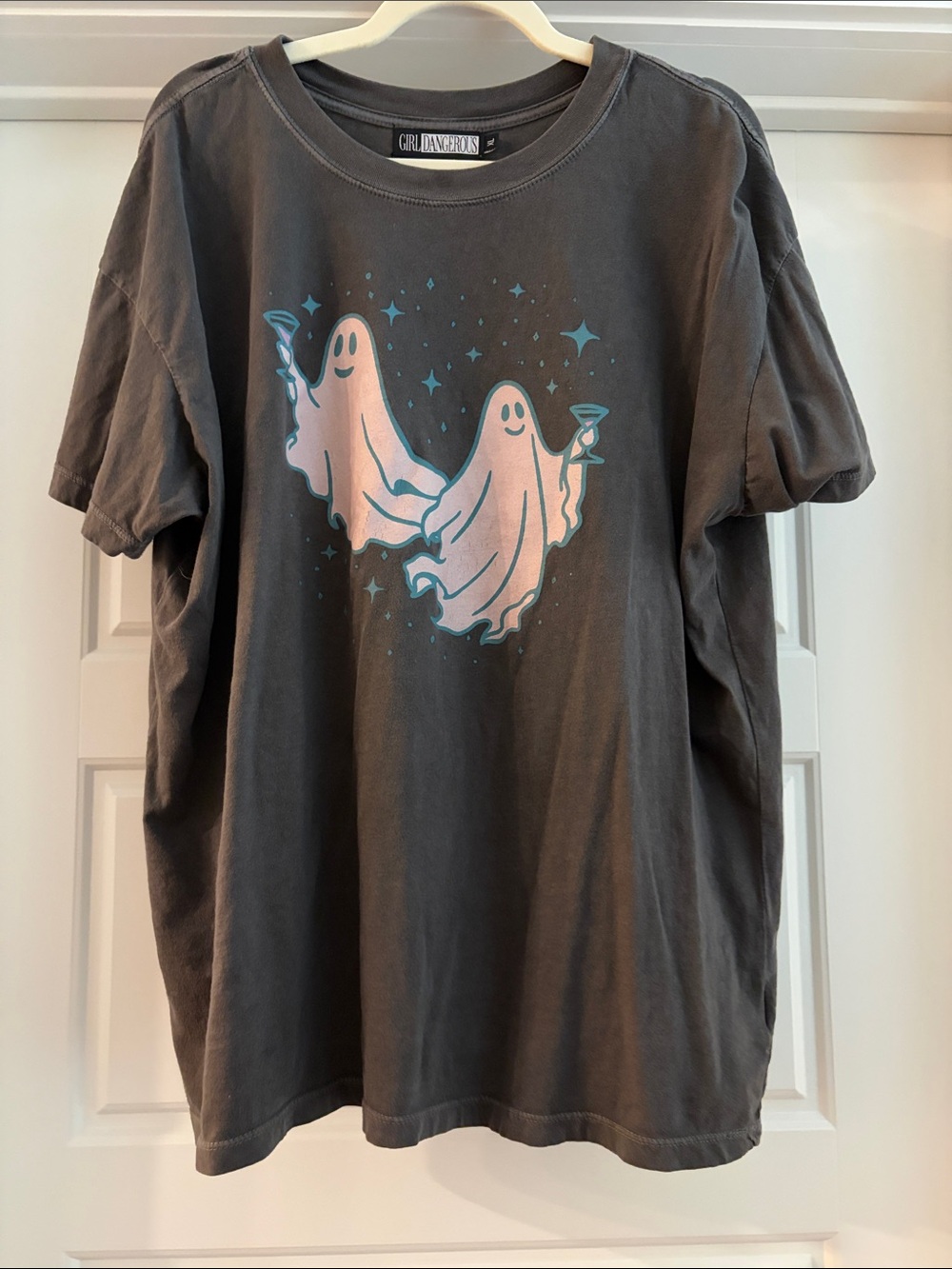 Anthropologie Girl Dangerous Martini Ghosts Graphic T-Shirt